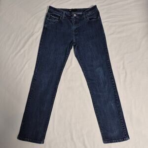 Levi's Silver Tab Mid-Rise Skinny Womens Dark Wash Blue Jeans Size 14M 32x32